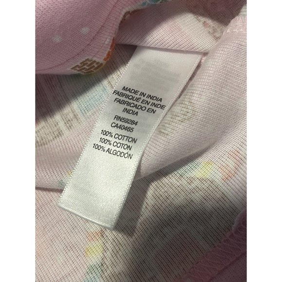 The Childrens Place Girls 2 Piece Pajamas Pink Gingerbread Christmas 3-6 mo. - Picture 8 of 11